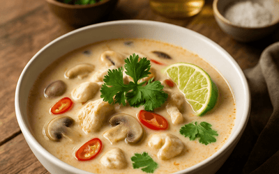 Tom Kha Gai (30 Min) | Würzige Suppe | Rezept - Rothsteiner