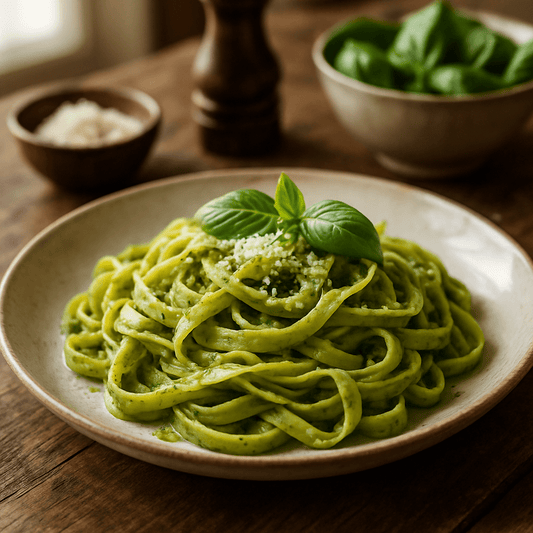 Basilikum Pasta (25 Min) | Frisches Veggie-Rezept | Rezept - Rothsteiner