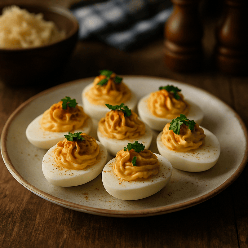 Gefüllte Eier (20 Min) | Herzhaftes Rezept | Rezept - Rothsteiner