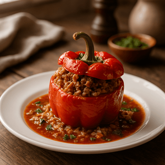 Gefüllte Paprika (45 Min) | Herzhaftes Rezept | Rezept - Rothsteiner