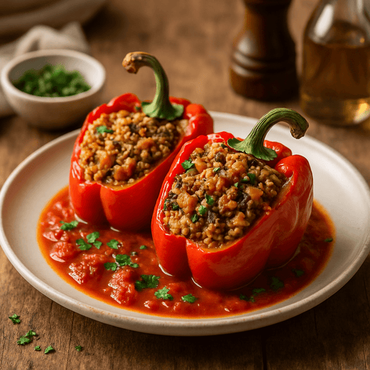 Gefüllte Paprika Vegetarisch (45 Min) | Herzhaftes Rezept | Rezept - Rothsteiner