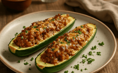 Gefüllte Zucchini (45 Min) | Herzhaftes Veggie-Rezept | Rezept - Rothsteiner
