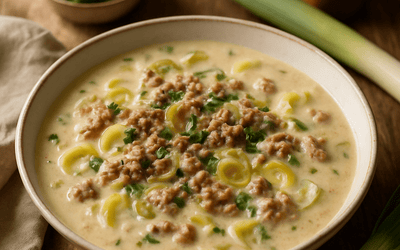 Hackfleisch Lauch Suppe (30 Min) | Herzhaftes Rezept | Rezept - Rothsteiner