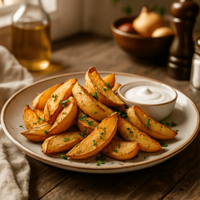 Kartoffelspalten (45 Min) | Würziges Rezept | Rezept