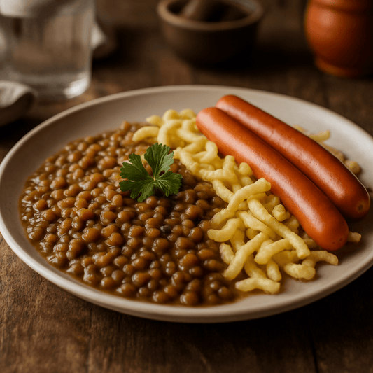 Linsen mit Spätzle (45 Min) | Herzhaftes Rezept | Rezept - Rothsteiner