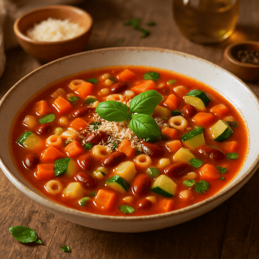 Minestrone (45 Min) | Herzhaftes Suppenrezept | Rezept - Rothsteiner
