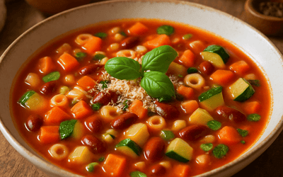 Minestrone (45 Min) | Herzhaftes Suppenrezept | Rezept - Rothsteiner
