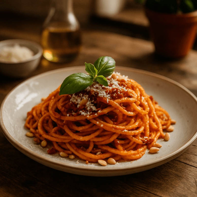 Pesto Rosso (15 Min) | Würziges Rezept | Rezept - Rothsteiner