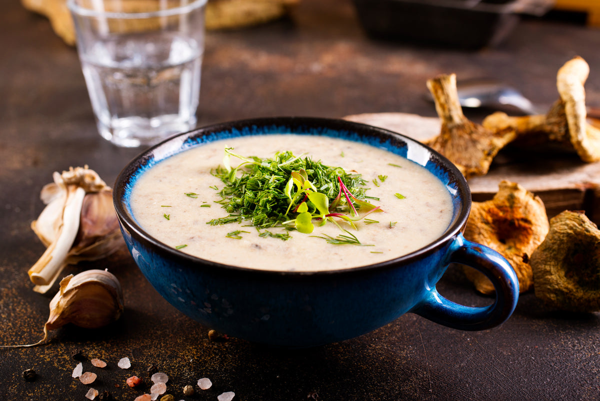 Serviervorschlag Kartoffelsuppe