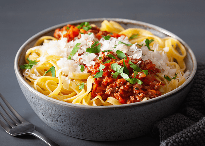 Serviervorschlag Sauce Bolognese